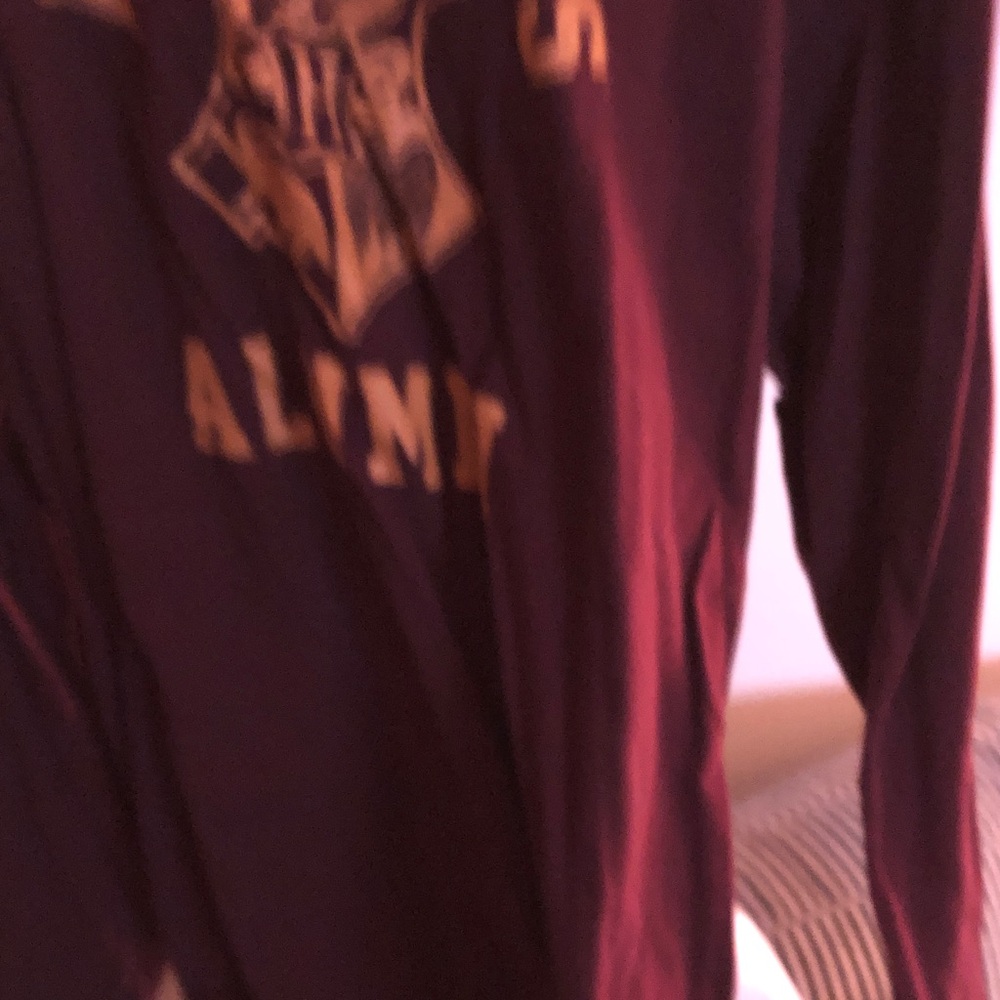 Purple Long Sleeve Graphic Shirt